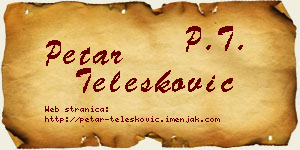 Petar Telesković vizit kartica